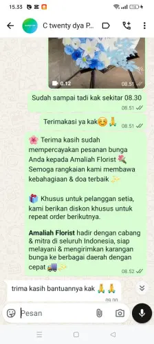 Testimonial Standing Flower cilegong